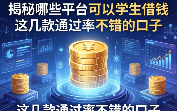 揭秘哪些平台可以学生借钱，这几款通过率不错的口子