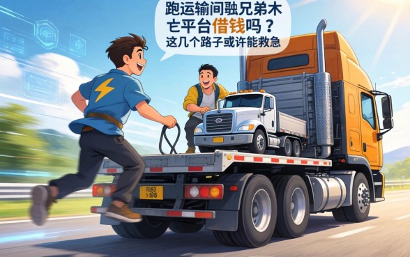 跑运输的兄弟问大货车平台可以借钱吗？这几个路子或许能救急