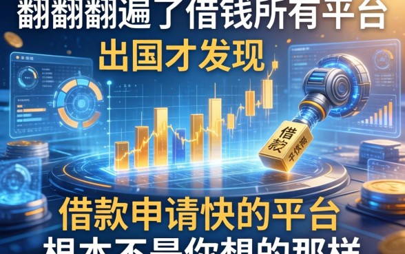 我翻遍了借钱所有平台出国才发现，借款申请快的平台根本不是你想的那样