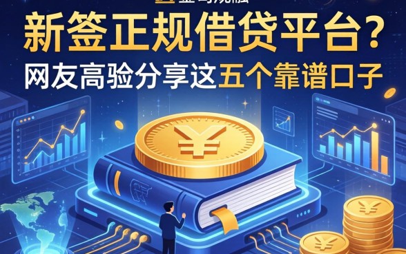 哪些是正规借钱平台？网友亲测分享这五个靠谱口子