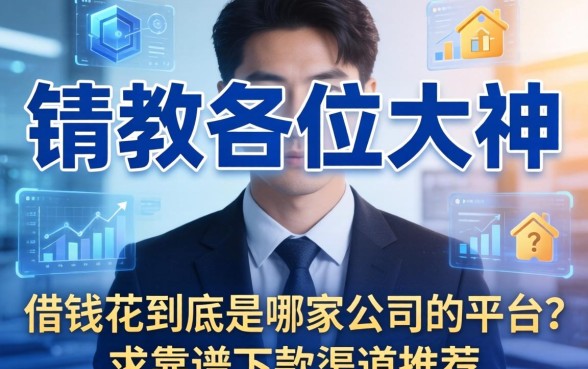 请教各位大神，借钱花到底是哪家公司的平台？求靠谱下款渠道推荐