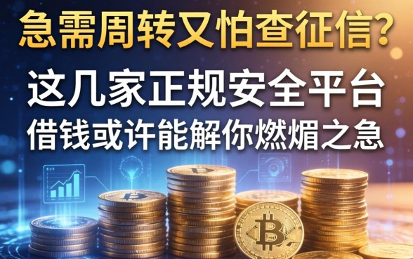 急需周转又怕查征信？这几家正规安全平台借钱或许能解你燃眉之急