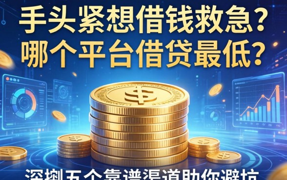 手头紧想借钱救急？哪个平台借钱最低？深扒五个靠谱渠道助你避坑