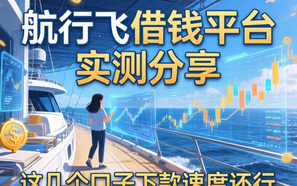 航行飞借钱平台实测分享，这几个口子下款速度还行