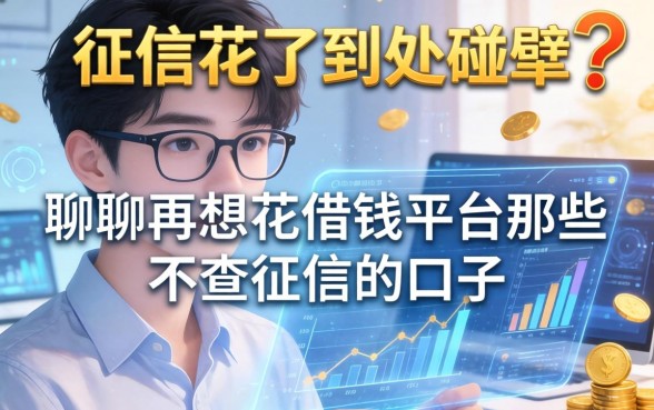 征信花了到处碰壁？聊聊再想花借钱平台那些不查征信的口子