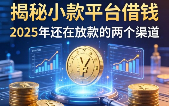 揭秘小款平台借钱：2025年还在放款的两个渠道