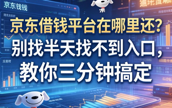 京东借钱平台在哪里还？别找半天找不到入口，教你三分钟搞定