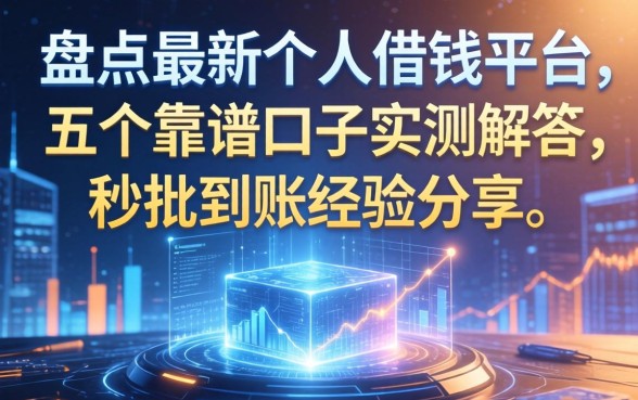 盘点最新个人借钱平台:五个靠谱口子实测解答,秒批到账经验分享