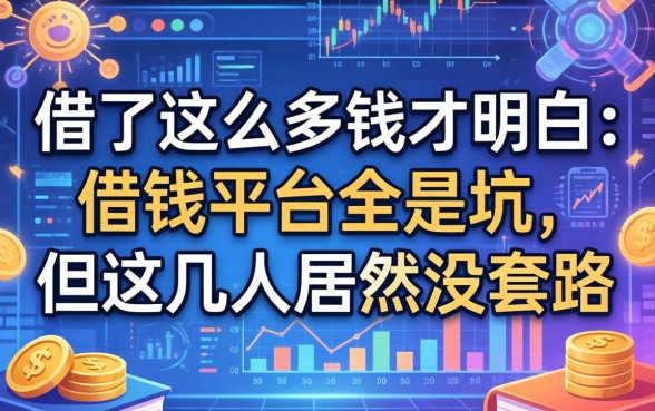 借了这么多钱才明白：借钱平台全是坑，但这几家居然没套路