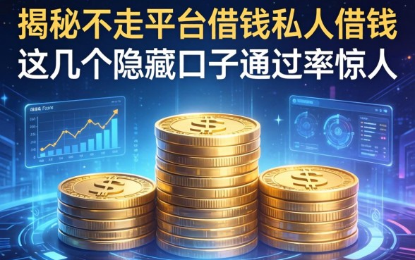 揭秘不走平台借钱私人借钱，这几个隐藏口子通过率惊人