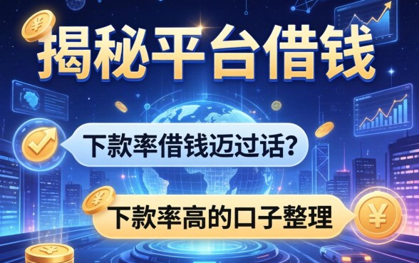 揭秘平台借钱对话：下款率高的口子整理
