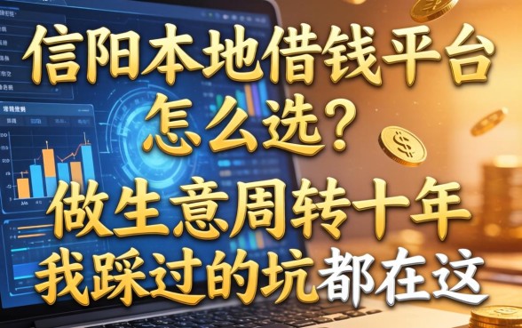 信阳本地借钱平台怎么选？做生意周转十年，我踩过的坑都在这