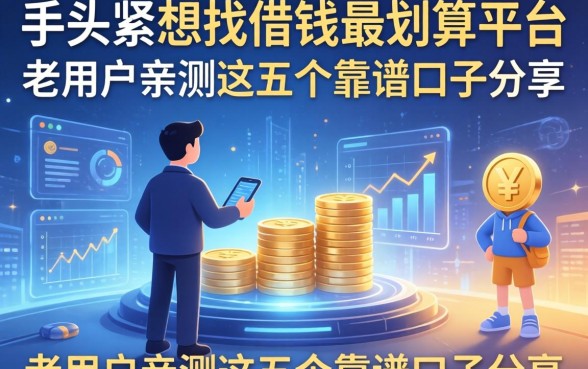 手头紧想找借钱最划算平台，老用户亲测这五个靠谱口子分享