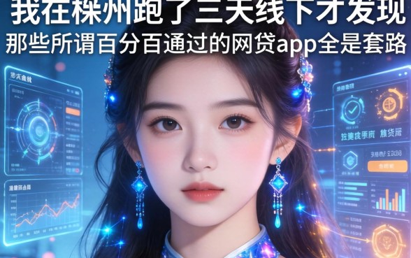 我在株洲跑了三天线下，才发现那些所谓百分百通过的网贷app全是套路