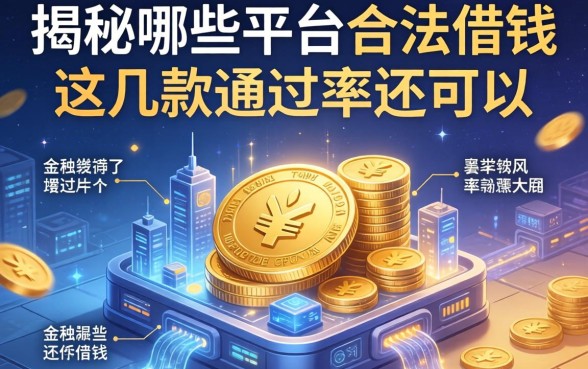 揭秘哪些平台合法借钱，这几款通过率还可以