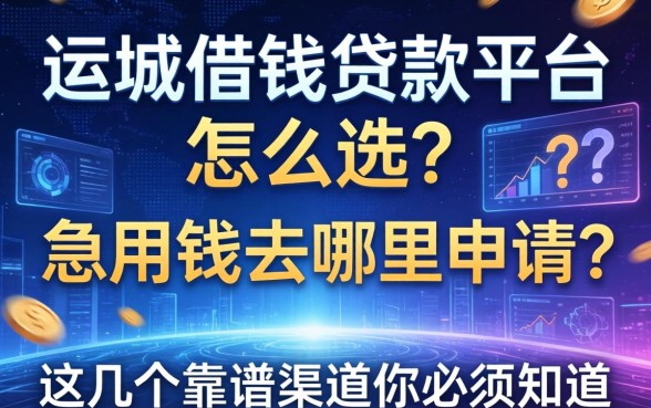 运城借钱贷款平台怎么选？急用钱去哪里申请？这几个靠谱渠道你必须知道