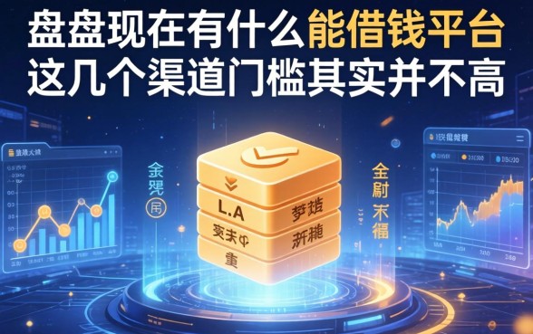 盘点现在有什么能借钱的平台，这几个渠道门槛其实并不高