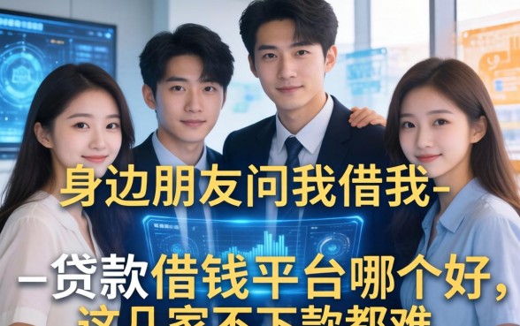 身边朋友问我借我-贷款借钱平台哪个好，这几家不下款都难