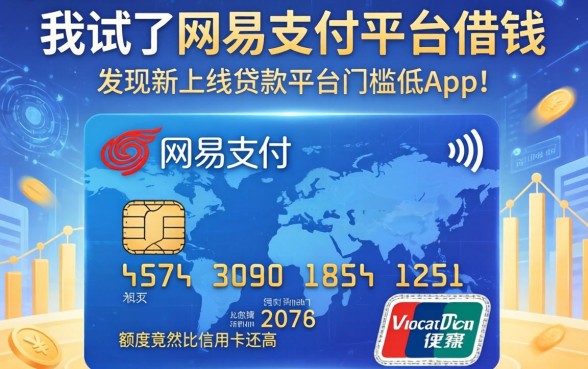 我试了网易支付平台借钱，发现新上线贷款平台门槛低app的额度竟然比信用卡还高