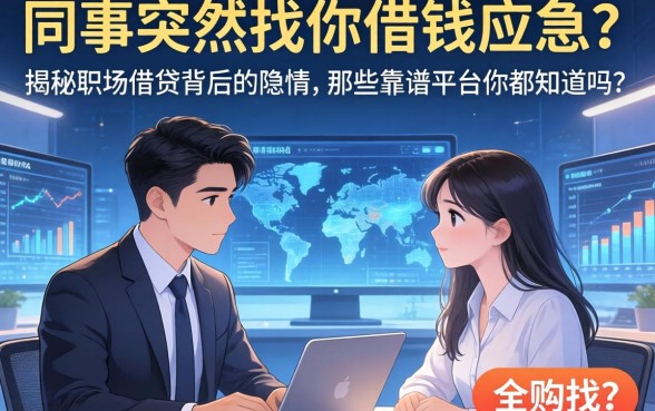 同事突然找你借钱应急？揭秘职场借贷背后的隐情，那些靠谱平台你都知道吗？