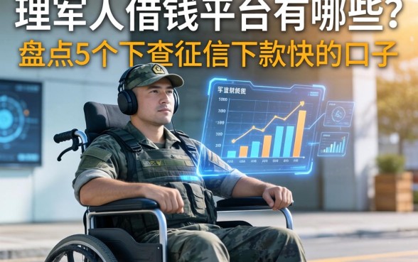 残疾军人借钱平台有哪些？盘点5个不查征信下款快的口子