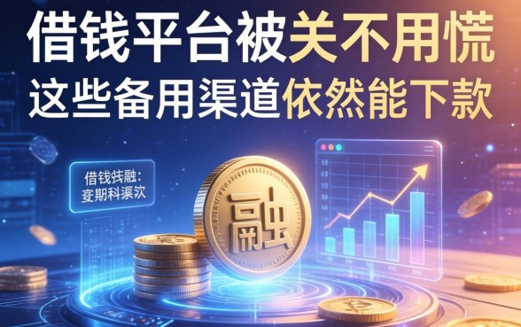 借钱平台被关不用慌，这些备用渠道依然能下款