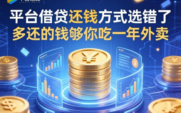 平台借钱还钱方式选错了，多还的钱够你吃一年外卖