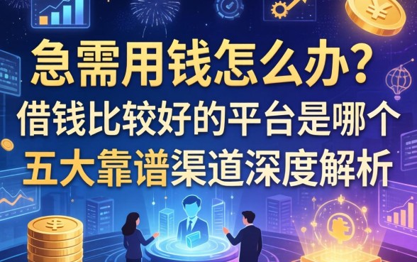 急需用钱怎么办？借钱比较好的平台是哪个？五大靠谱渠道深度解析