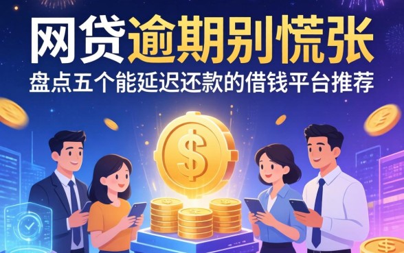 网贷逾期别慌张，盘点五个能延迟还款的借钱平台推荐