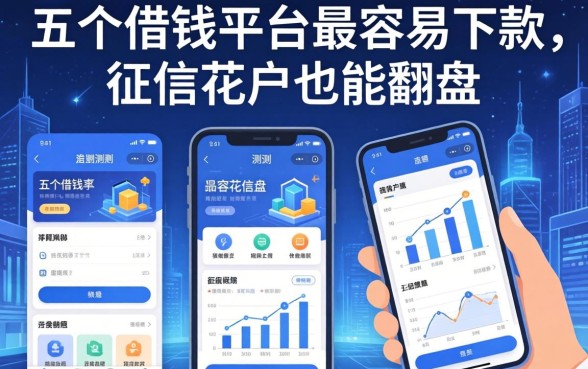 实测这五个借钱平台最容易下款，征信花户也能翻盘