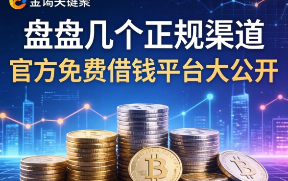 盘点几个正规渠道，官方免费借钱平台大公开