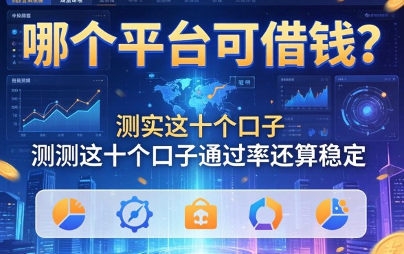 哪个平台可借钱？实测这十个口子通过率还算稳定