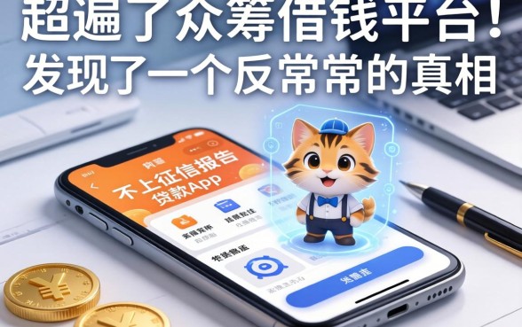 我翻遍了众筹借钱平台和不上征信报告的贷款app，发现了一个反常识的真相