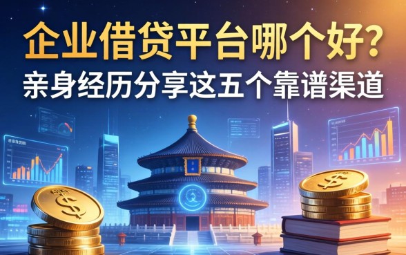 企业借钱平台哪个好？亲身经历分享这五个靠谱渠道