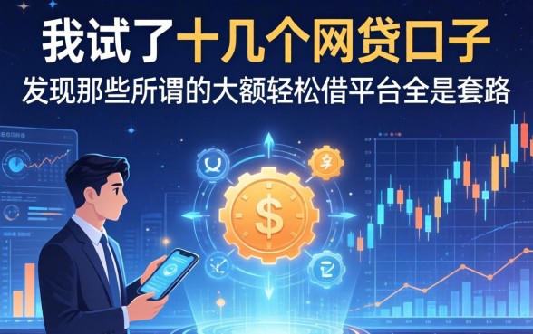 我试了十几个网贷口子，发现那些所谓的大额轻松借平台全是套路