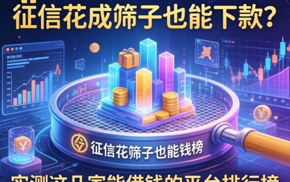 征信花成筛子也能下款？实测这几家能借钱的平台排行榜