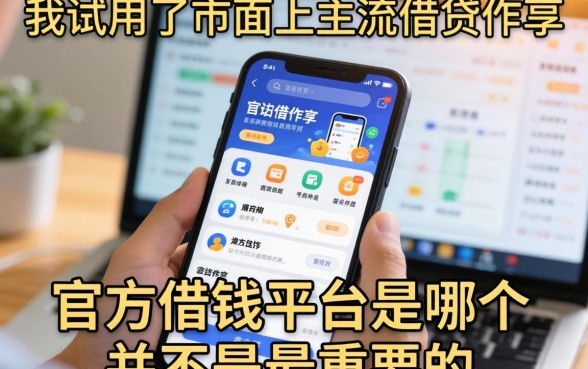 我试用了市面上主流的借贷软件，发现官方借钱平台是哪个并不是最重要的