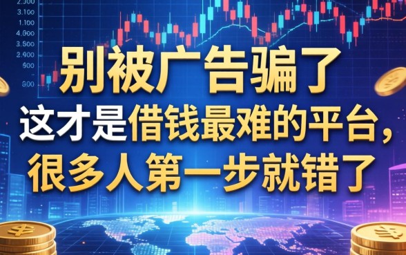别被广告骗了，这才是借钱最难的平台，很多人第一步就错了