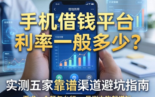 手机借钱平台利率一般多少？实测五家靠谱渠道避坑指南