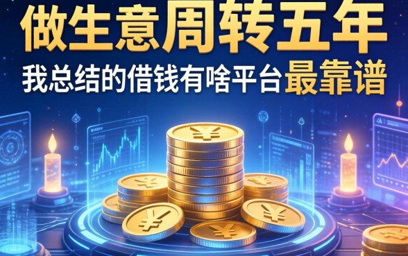 做生意周转五年，我总结的借钱有啥平台最靠谱