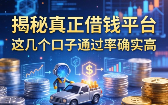 揭秘真正借钱的平台，这几个口子通过率确实高