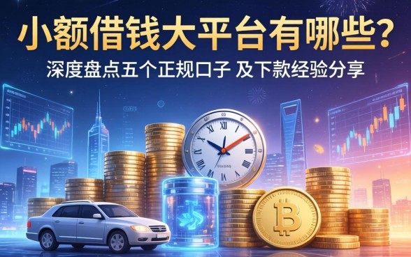 小额借钱大平台有哪些？深度盘点五个正规口子及下款经验分享