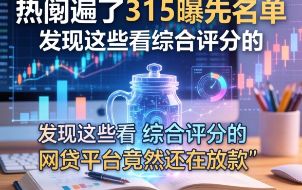 我翻遍了315曝光名单，发现这些不看综合评分的网贷平台竟然还在放款