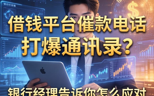 借钱平台催款电话打爆通讯录？银行经理告诉你怎么应对