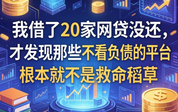 我借了20家网贷没还，才发现那些不看负债的平台根本不是救命稻草