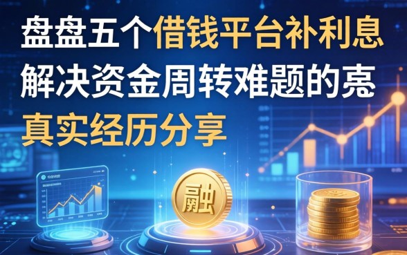 盘点五个借钱平台补利息，解决资金周转难题的真实经历分享