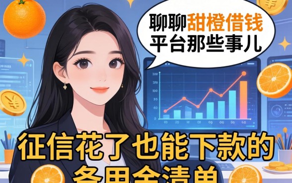 聊聊甜橙借钱平台那些事儿：征信花了也能下款的备用金清单
