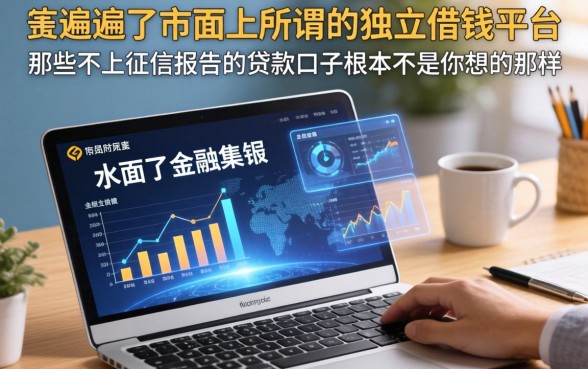 我翻遍了市面上所谓的独立借钱平台，发现那些不上征信报告的贷款口子根本不是你想的那样