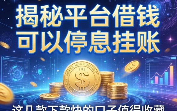 揭秘平台借钱可以停息挂账，这几款下款快的口子值得收藏