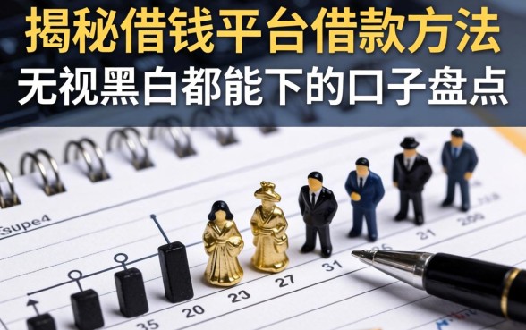 揭秘借钱平台借款方法：无视黑白都能下的口子盘点